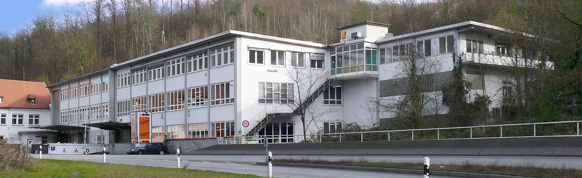 Betriebsgelände der Azur in der Rheinstraße 48 in Mühltal
